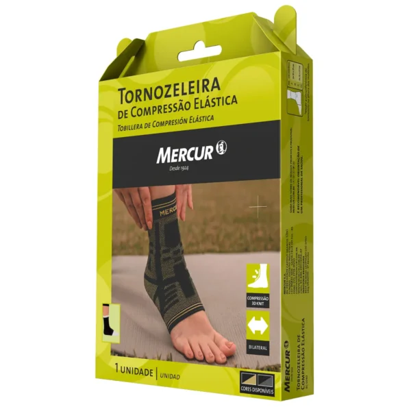 Tornozeleira de Compressão Elástica - Tamanhos (G/GG)