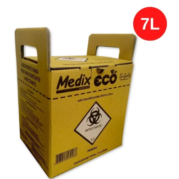 Coletor Perfuro Cortante 7L (Medix)