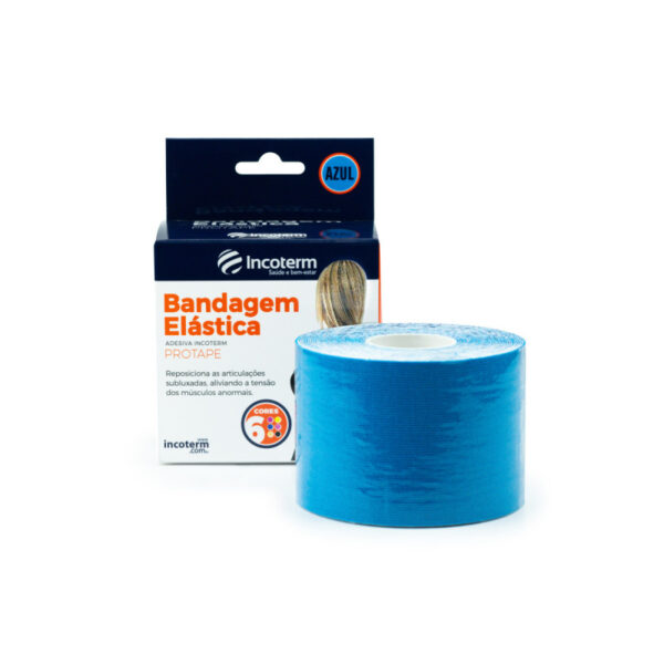 Bandagem Elástica Adesiva Azul Incoterm
