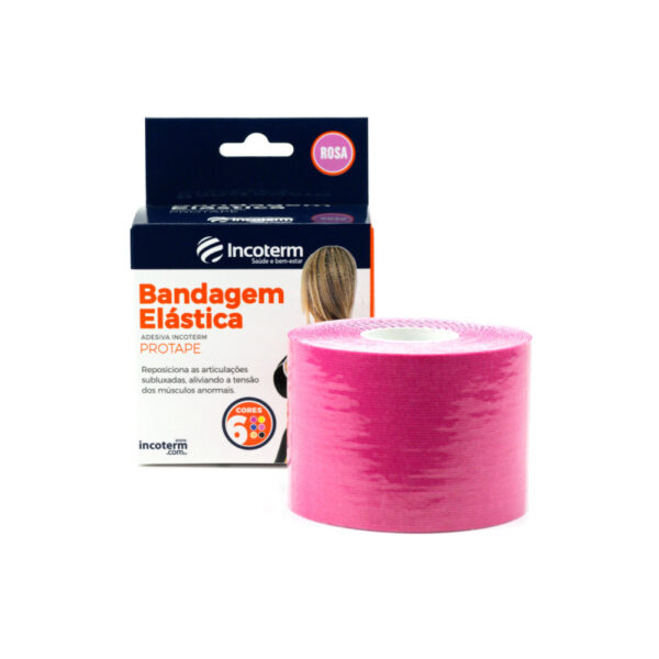 Bandagem Elástica Adesiva Rosa Incoterm