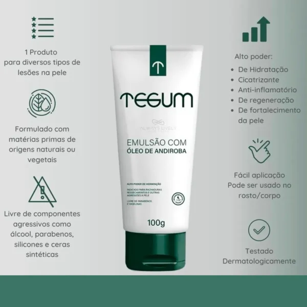 Tegum – Emulsão Hidratante 100g - Image 2
