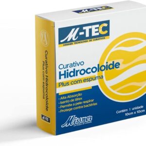 Missner Curativo de Espuma Hidrocoloide 10cm x 10cm - 1 un