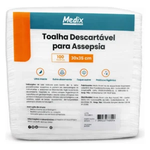 Toalha Descartável Para Assepsia - Medix