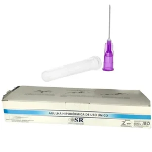 Agulha Hipodérmica Descartável 20x0,55mm (24g)- SR
