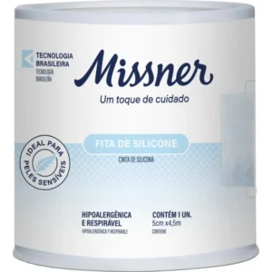 Fita De Silicone Hipoalérgica Respirável 5cm X 4,5m Missner