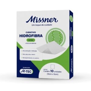 Curativo Hidrofibra Extra 10cm x 10cm M-Tec Unidade - Missner