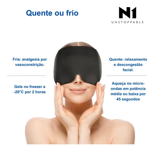 Máscara Relaxante N1 Cor Preta - Imagem 5