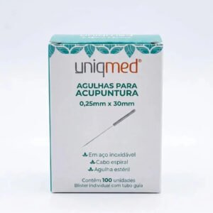 Agulha para Acupuntura Uniqmed 0,25x30mm